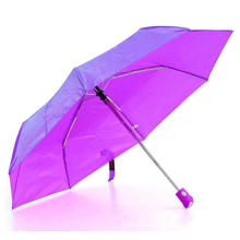 3 Fold Duomatic Quality Windproof Satin Umbrella (YS-3FD3511R)
